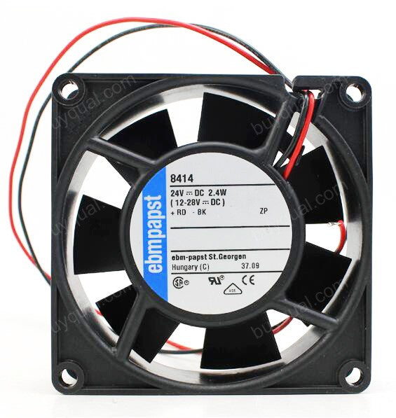 Ebmpapst 8414 24V 2.4W 2wires Cooling Fan