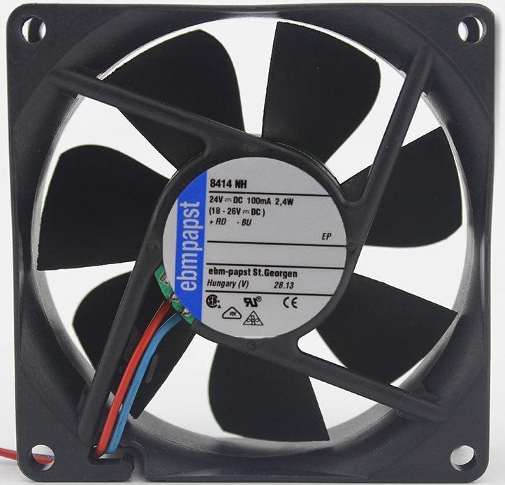 Ebmpapst 8414NH 24V 100mA 2.4W 2wires Cooling Fan - Original New