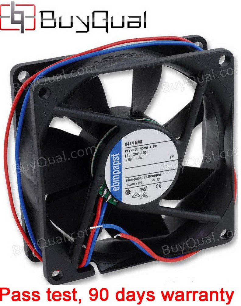 Ebmpapst 8414NML 24V 45mA 1.1W 2wires Cooling Fan