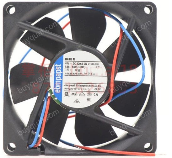 Ebmpapst 8418N 48V 2W 2wires Cooling Fan