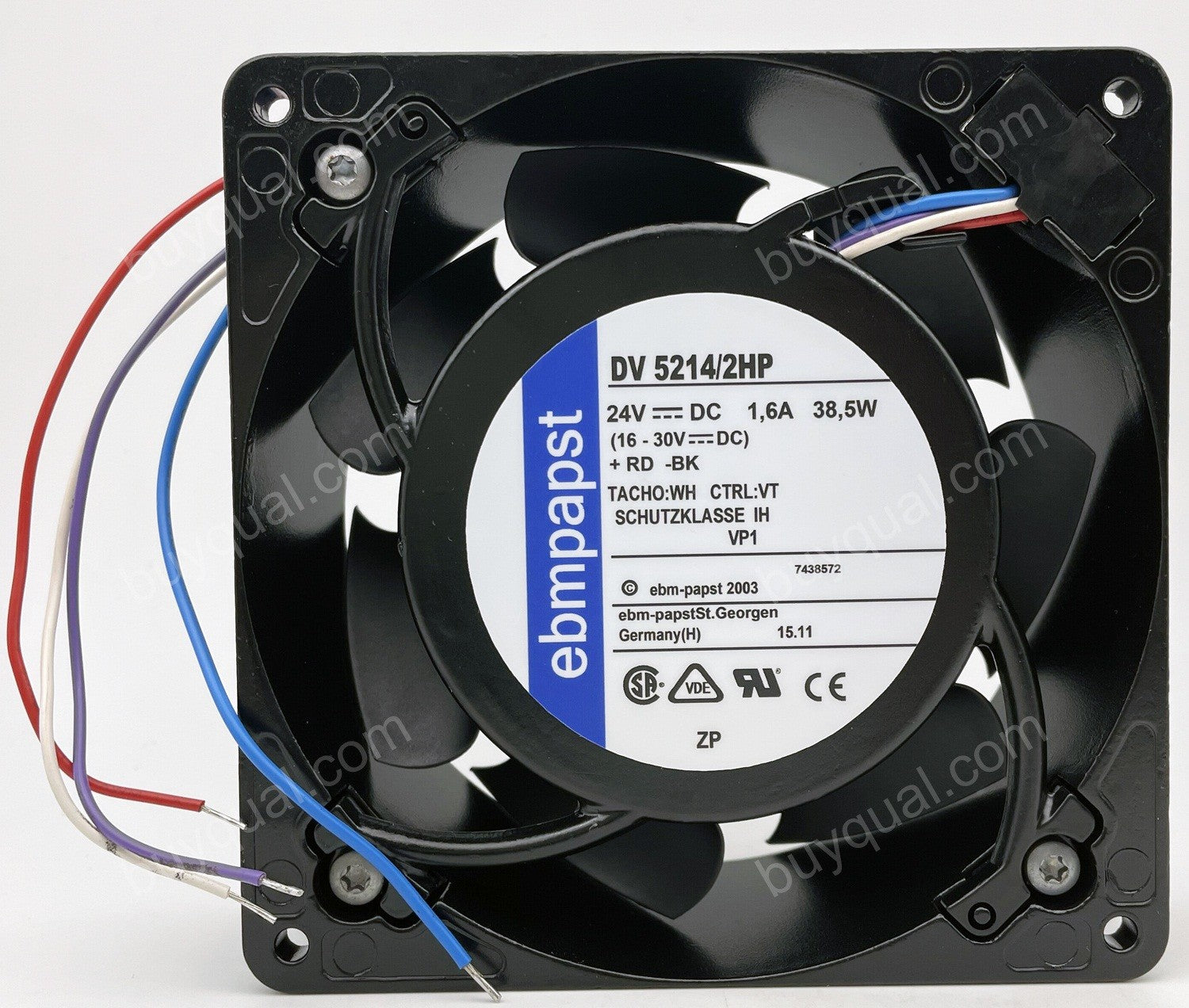 Ebmpapst DV5214/2HP 24V 1.6A 38.5W 4wires cooling fan