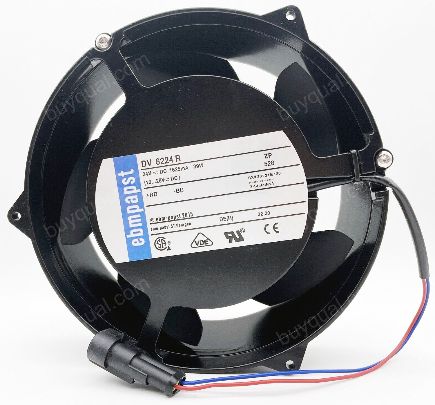 Ebmpapst DV6224R 24V 1.625A 39W 2wires Cooling Fan - New