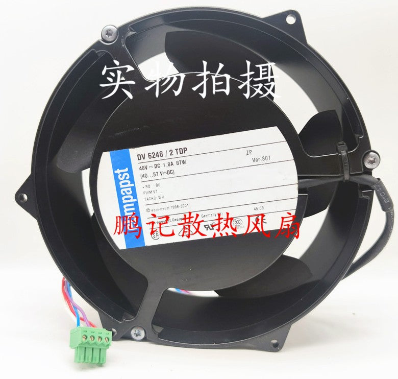 Ebmpapst DV6248/2TDP 48V 1.8A 87W 4wires Cooling Fan