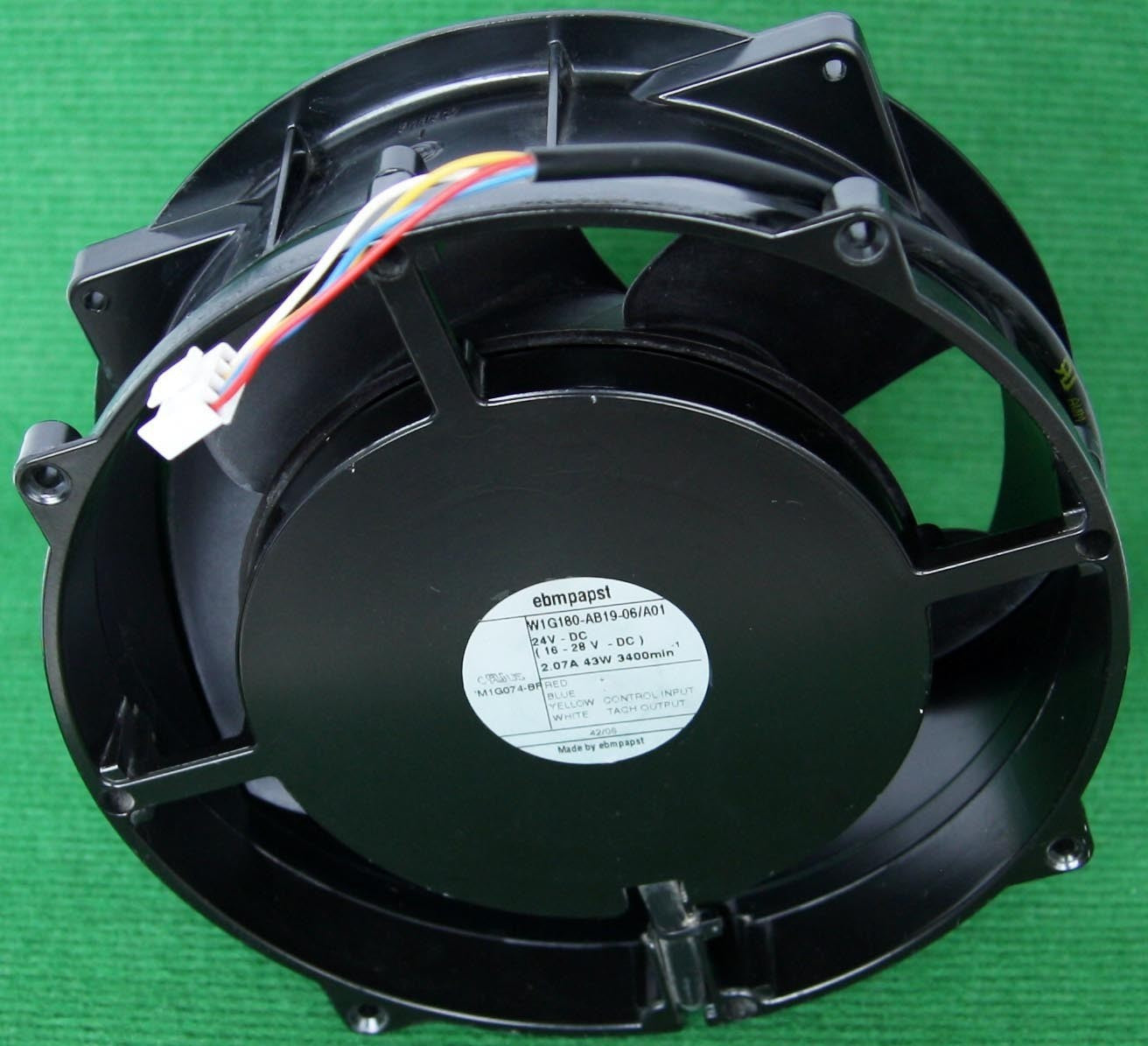 Ebmpapst W1G180-AB19-06 24V 2.07A 43W 4wires Cooling Fan