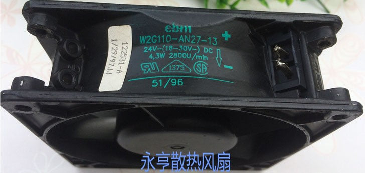 Ebmpapst W2G110-AN27-13 24V 4.3W 2wires Cooling Fan