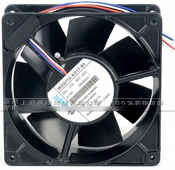 Ebmpapst W2G115-AD17-01 12V 4.7W 2wires Cooling Fan