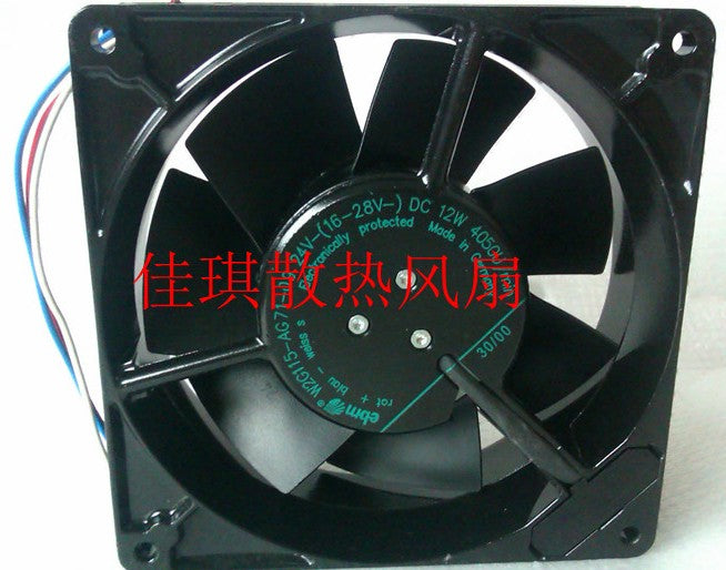 Ebmpapst W2G115-AG71-09 24V 12A 12W 3wires Cooling Fan