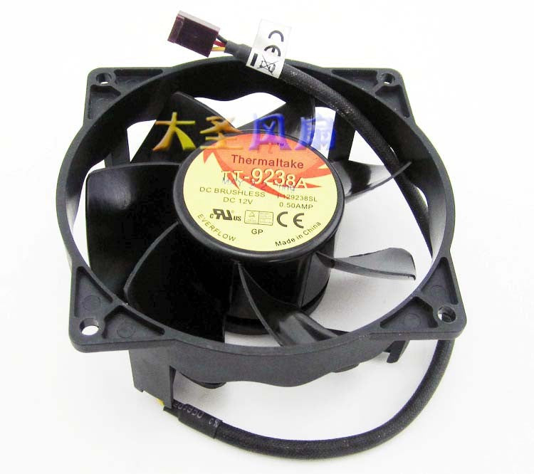 EVERFLOW F129238SL 12V 0.50A 4wires cooling fan