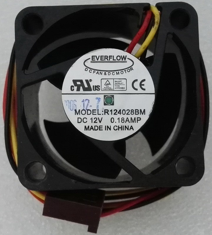 EVERFLOW R124028BM 12V 0.18A 3wires cooling fan