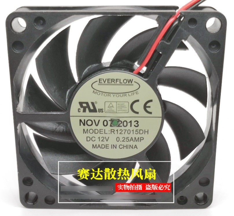 EVERFLOW R127015DH 12V 0.25A 2wires Cooling Fan