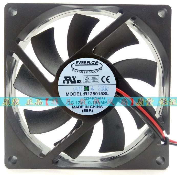 EVERFLOW R128015SL 12V 0.19A 2wires Cooling Fan