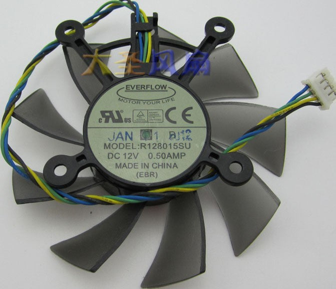 EVERFLOW R128015SU 12V 0.50A 4wires Cooling Fan