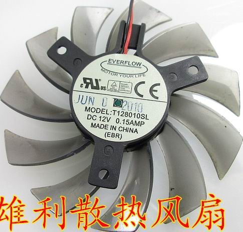 EVERFLOW T128010SL 12V 0.15A 2wires cooling fan