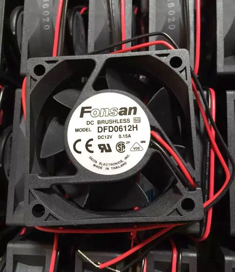 Fonsan DFD0612H 12V 0.15A 2wires cooling fan