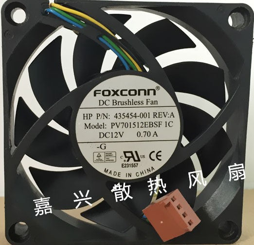 FOXCONN 435454-001 12V 0.7A 4wires Cooling Fan