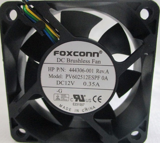 FOXCONN PV602512ESPF 12V 0.35A 4wires Cooling Fan