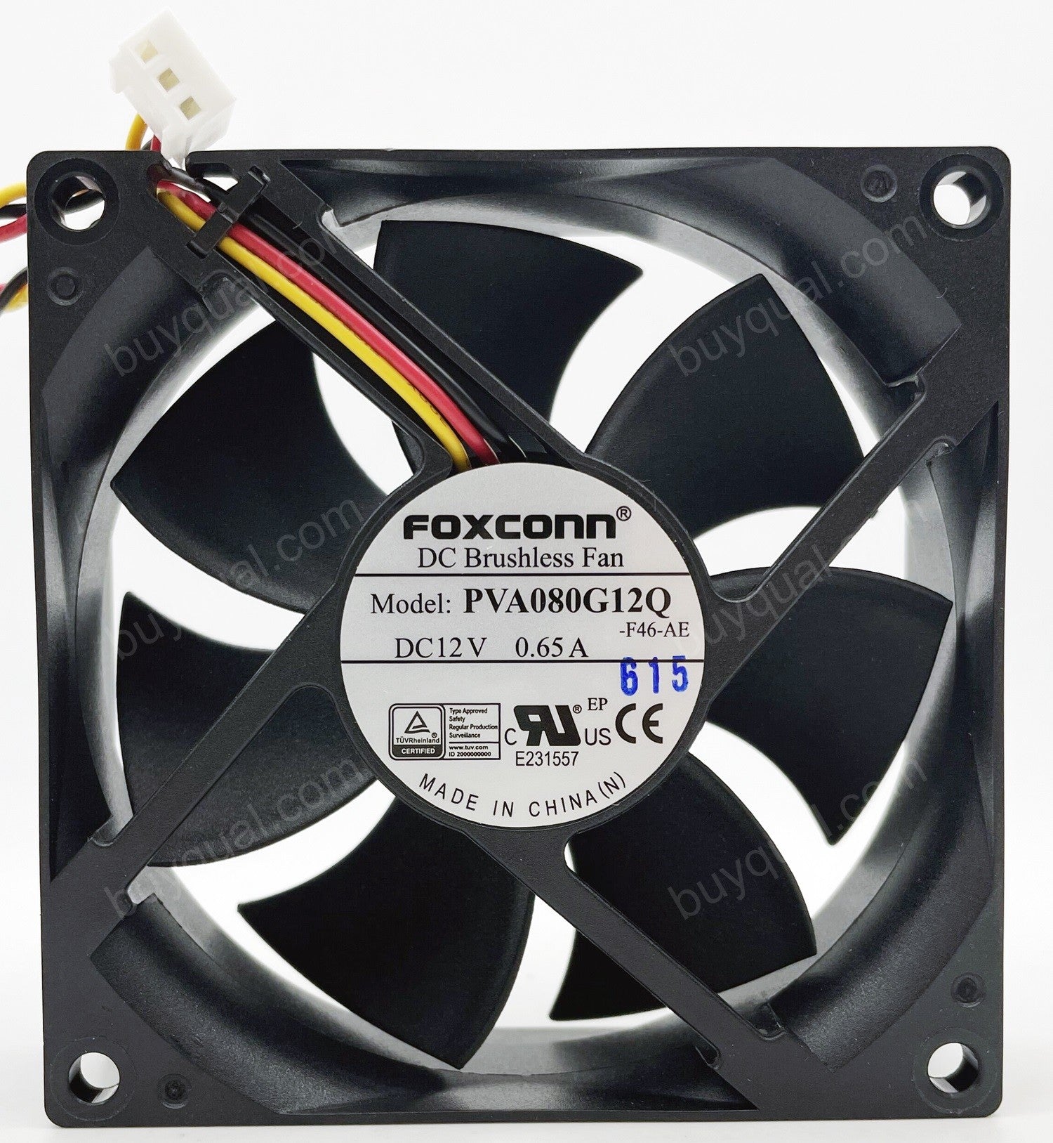 FOXCONN PVA080G12Q 12V 0.65A 3wires 4wires Cooling Fan