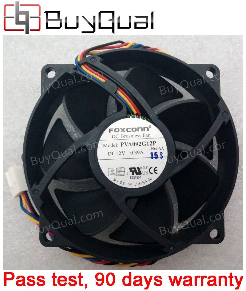 FOXCONN PVA092G12P 12V 0.39A 4wires Cooling Fan