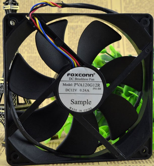 FOXCONN PVA120G12R 12V 0.24A 4wires cooling fan