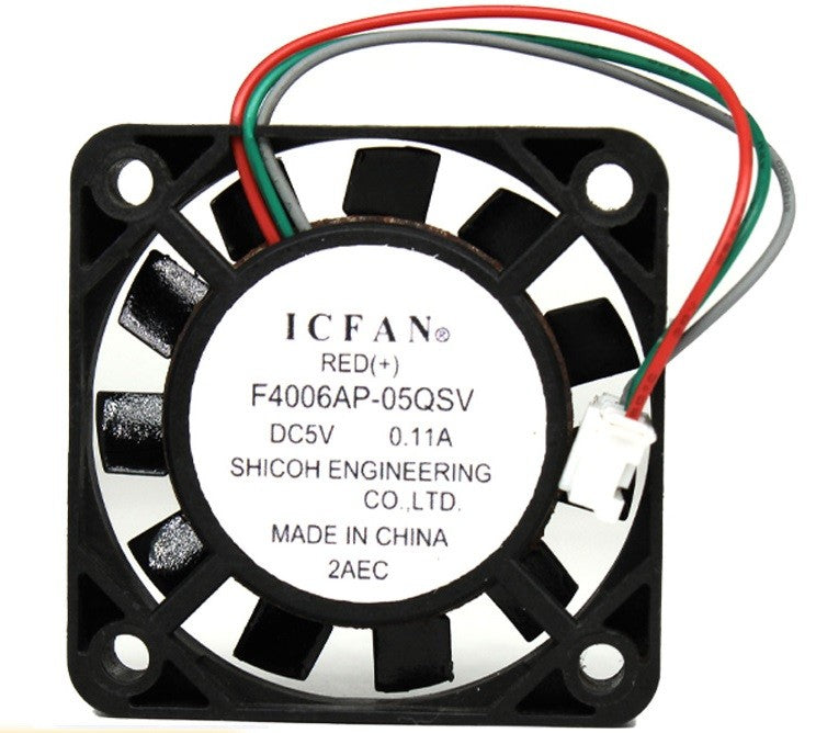 ICFAN F4006AP-05QSV 5V 0.11A 3wires Cooling Fan
