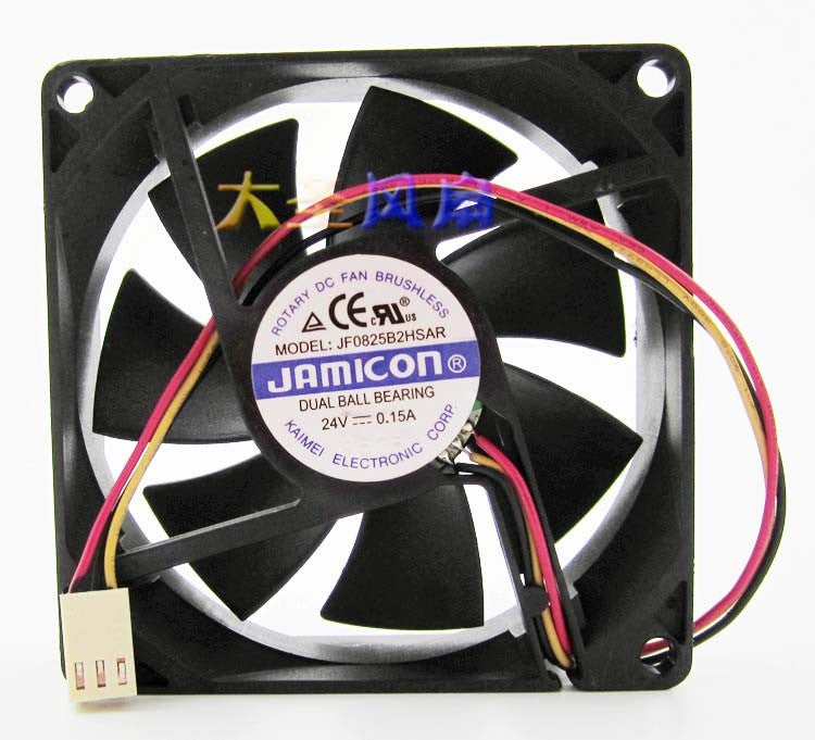 JAMICON JF0825B2HSAR 24V 0.15A 3wires Cooling Fan