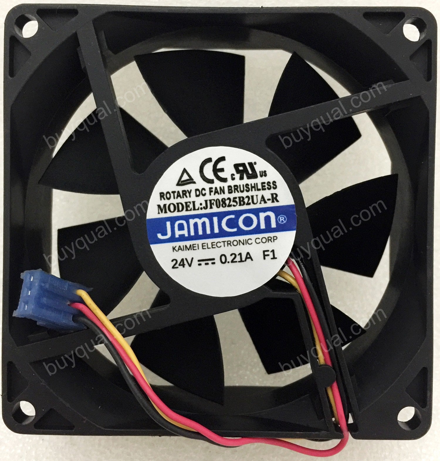 JAMICON JF0825B2UA-R 24V 0.21A 3wires cooling fan - Used/ Refurbihsed