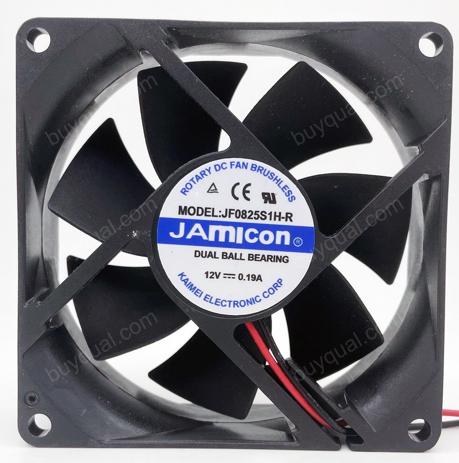 JAMICON JF0825S1H-R 12V 0.19A 2wires cooling fan