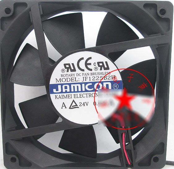 JAMICON JF1225B2H 24V 0.25A 2wires Cooling fan -Used