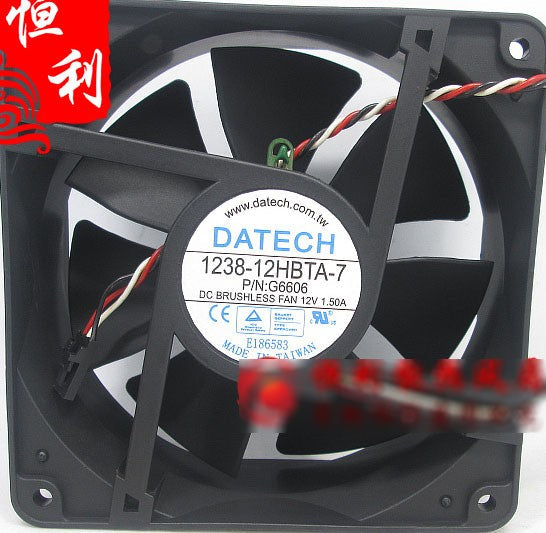 JMC DATECH 1238-12HBTA-7 12V 1.5A 3wires Cooling Fan