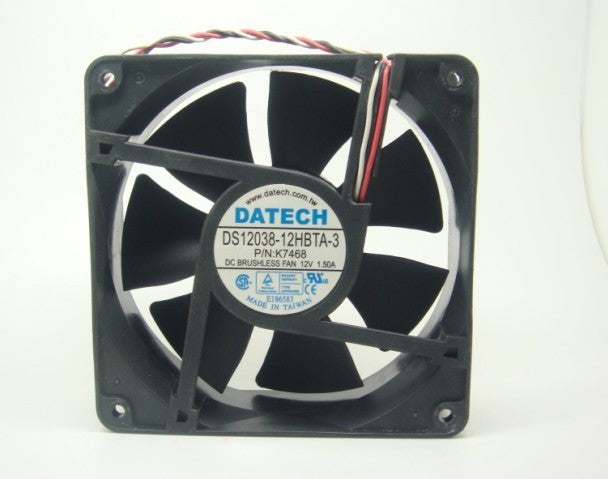 JMC DATECH DS12038-12HBTA-3 12V 1.5A K7468 DC Cooling Fan
