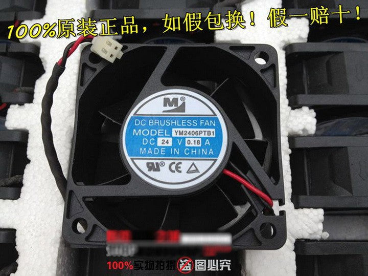 M YM2406PTB1 24V 0.18A 2wires Cooling Fan