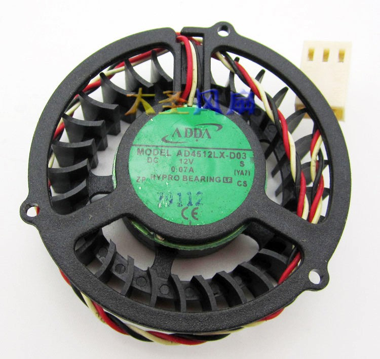 Magic AD4512LX-D03 12V 0.12A 3wires Cooling Fan