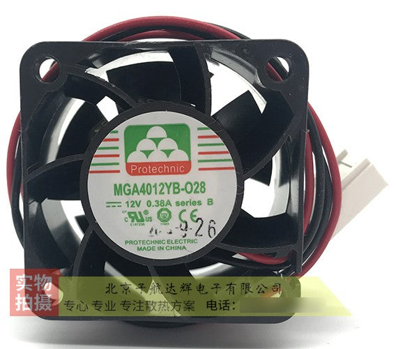 Magic MGA4012YB-028 12V 0.38A 2wires Cooling Fan