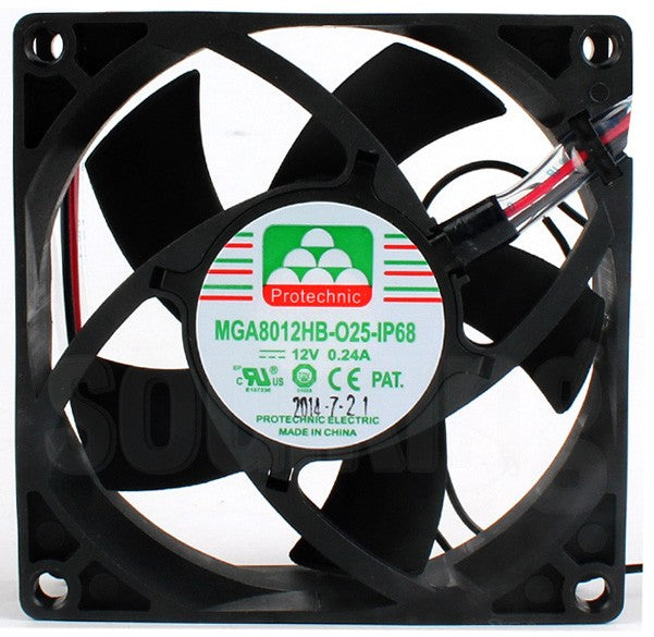 MAGIC MGA8012HB-O25 MGA8012HB-O25-IP68 12V 0.24A 2wires cooling fan