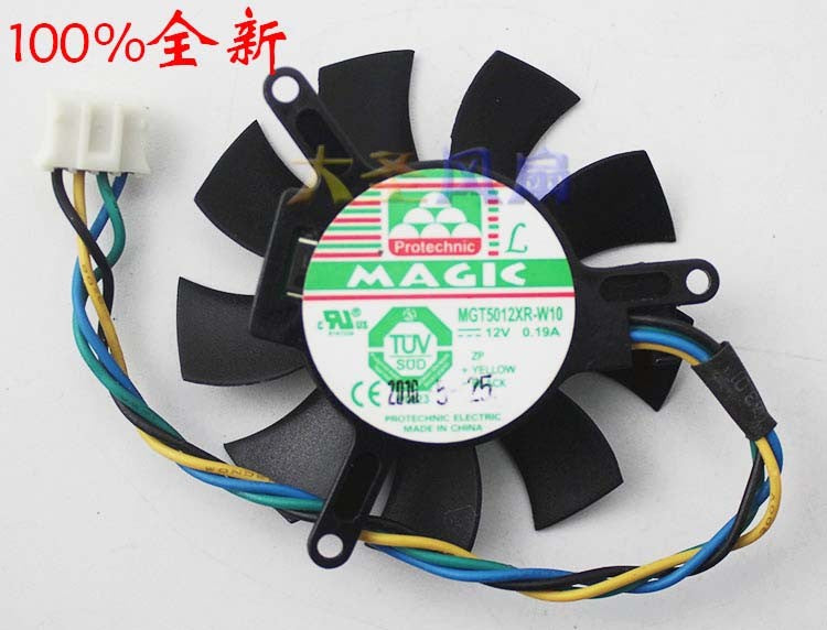 Magic MGT5012XR-W10 12V 0.19A 4wires Cooling Fan