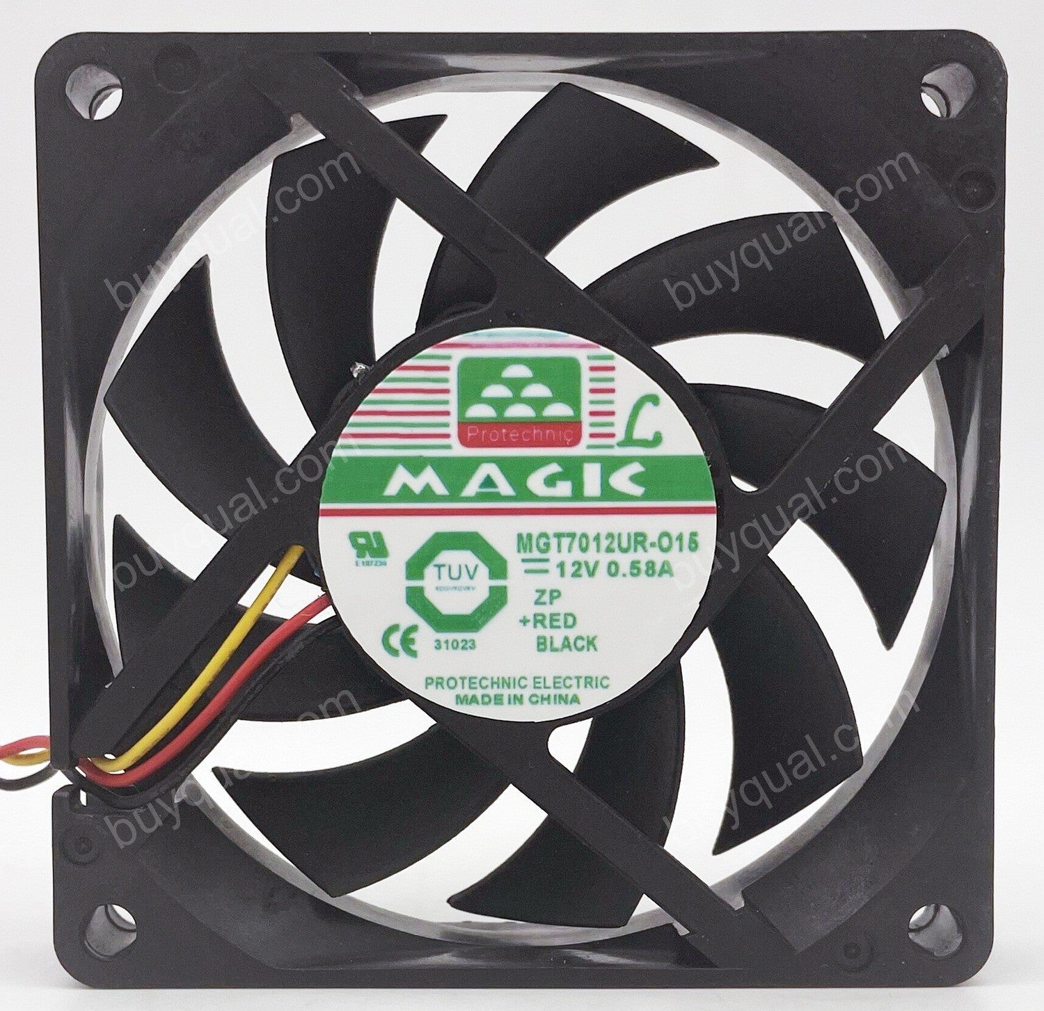 MAGIC MGT7012UR-O15 MGT7012UR-015 12V 0.58A 3wires Cooling Fan - Used/Refurbished