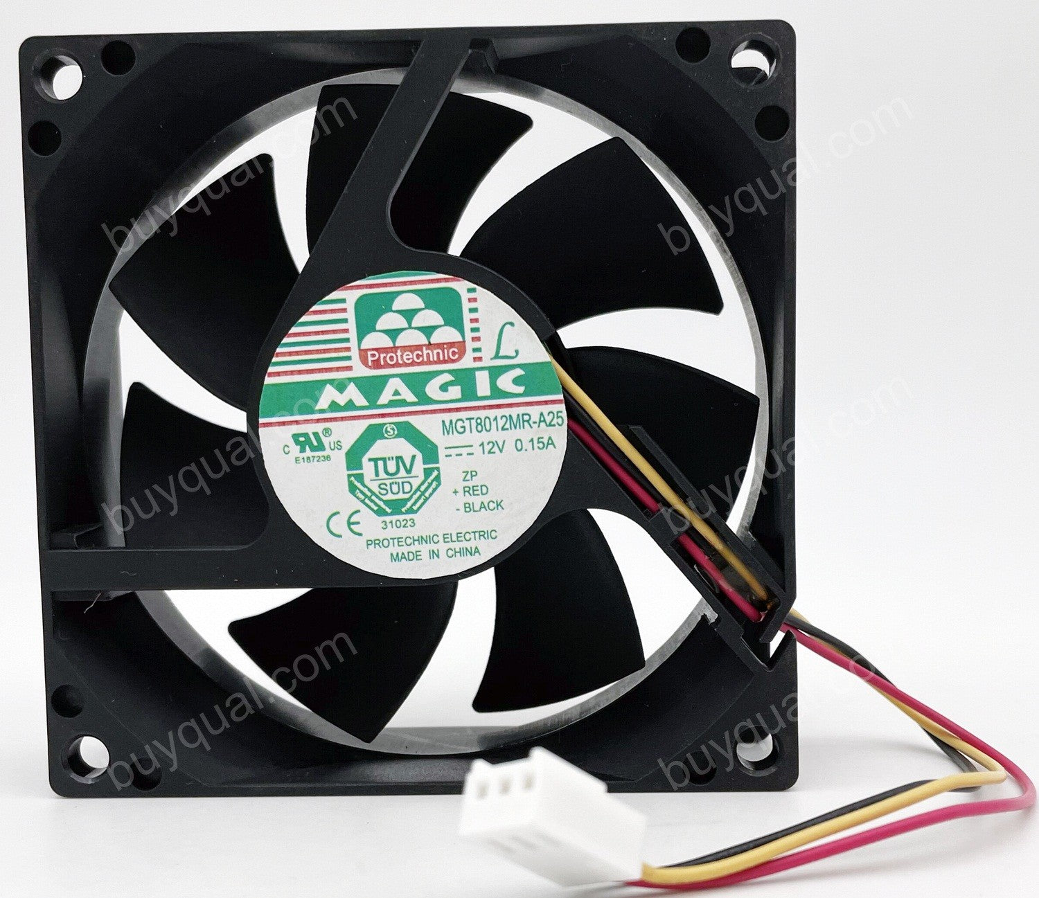 MAGIC MGT8012MR-A25 12V 0.15A 3wires cooling fan - Used