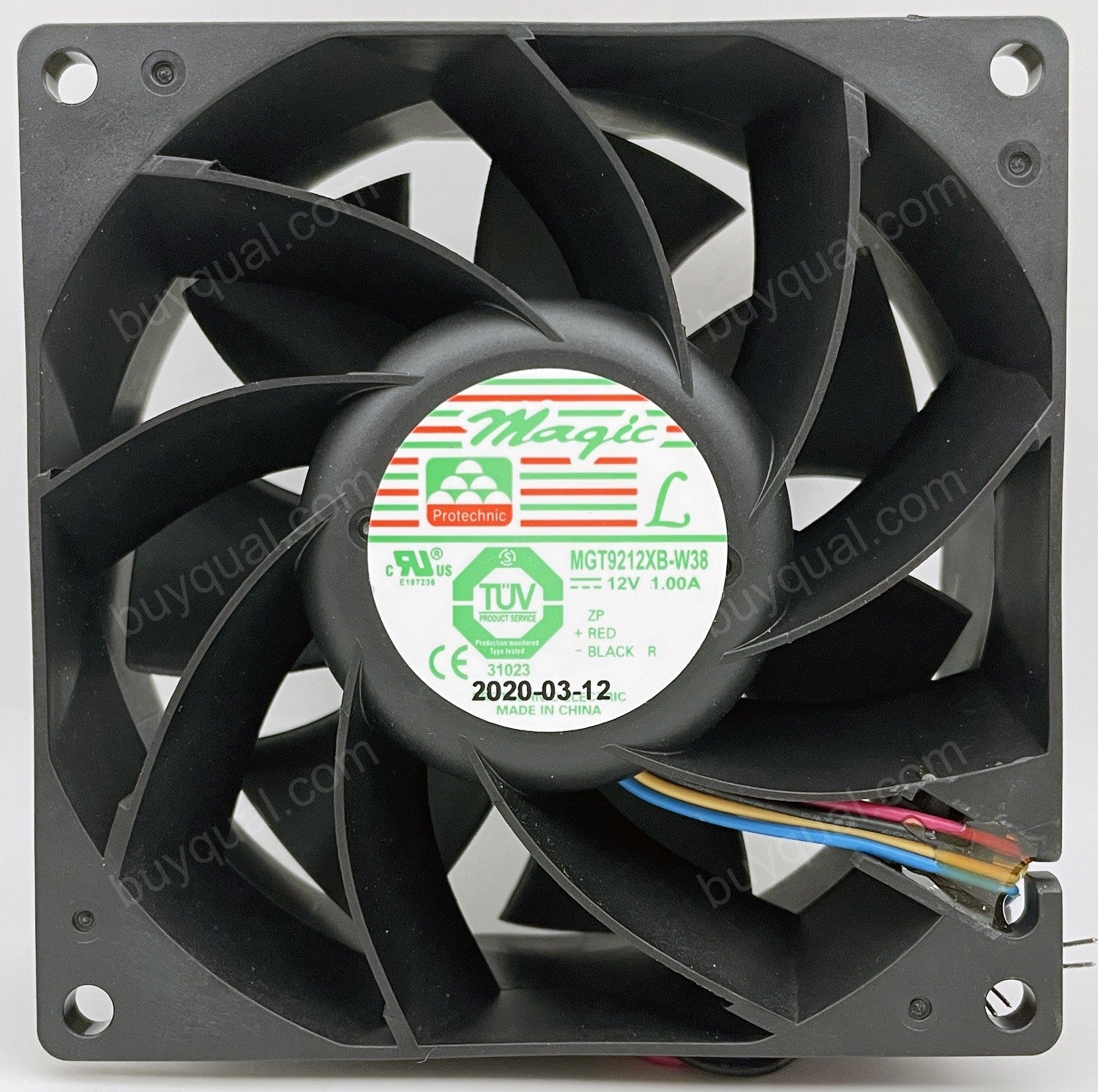 MAGIC MGT9212XB-W38 12V 1.00A 4wires cooling fan - Original New