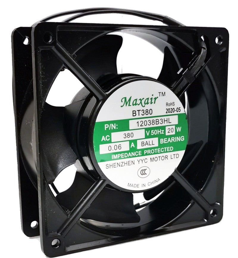 Maxair 12038B3HL 380V 0.06A 20W 2 wires Cooling Fan