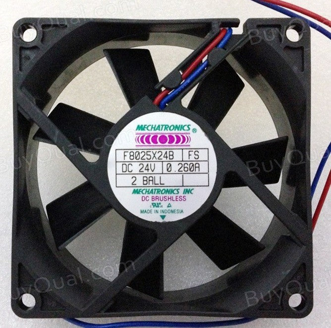 MECHATRONICS F8025X24B F8025X24BFS 24V 0.26A 2 wires Cooling Fan