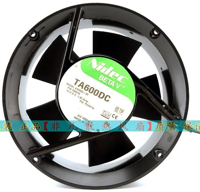 Nidec A34453-33 12V 1.85A 3wires cooling fan