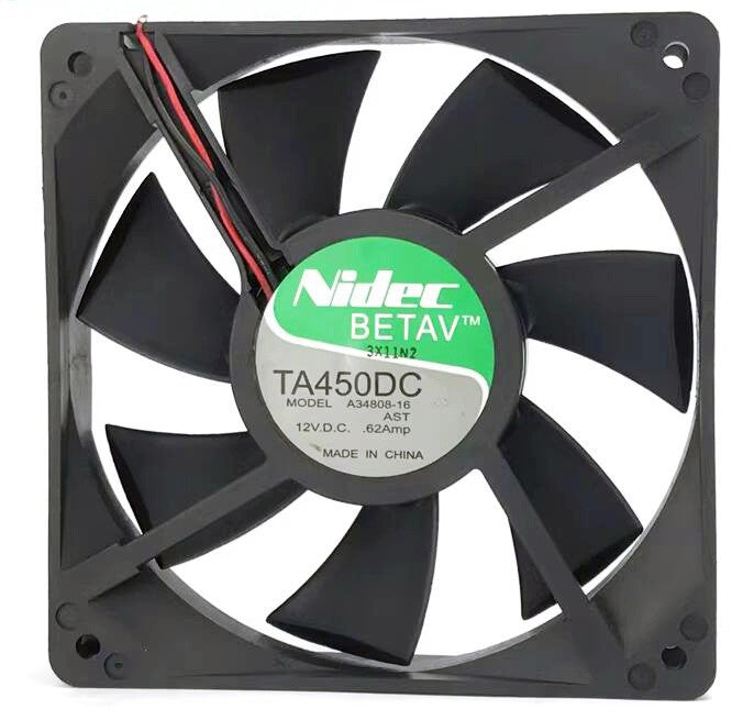 Nidec A34808-16 12V 0.62A 2wires Cooling Fan