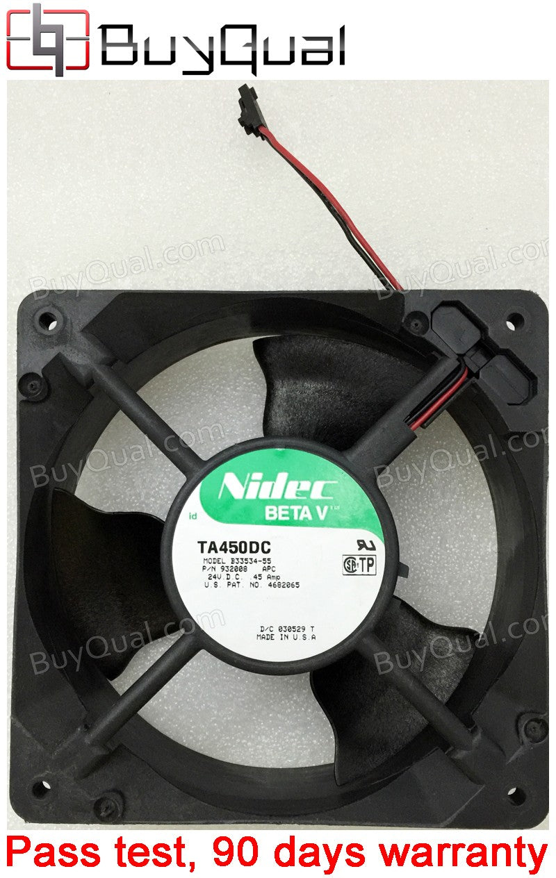 Nidec B33534-55 24V 0.45A 2wires Cooling Fan - Used