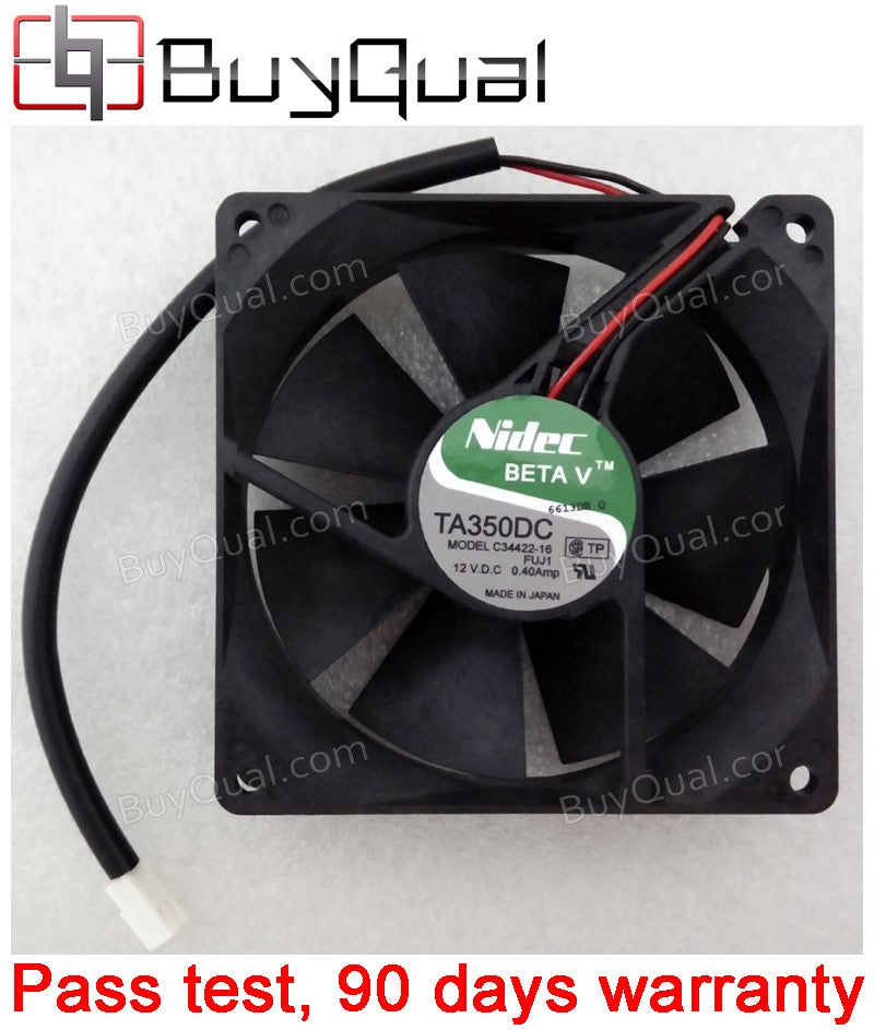 Nidec C34422-16 12V 0.4A 2wires Cooling Fan