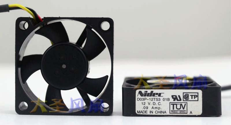 Nidec D03P-12TS3 01B 02B 12V 0.09A 3wires Cooling Fan