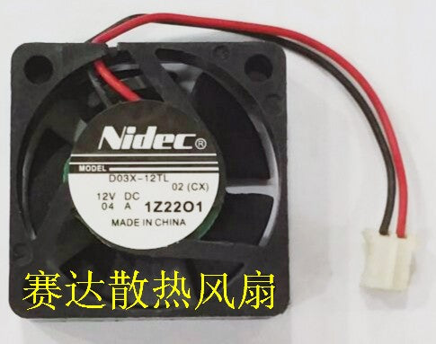 Nidec D03X-12TL 12V 0.04A  2wires Cooling Fan