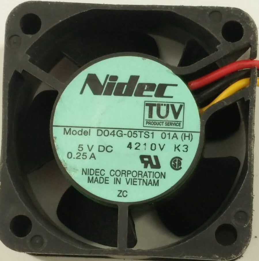 Nidec D04G-05TS1 5V 0.25A 3wires Cooling Fan