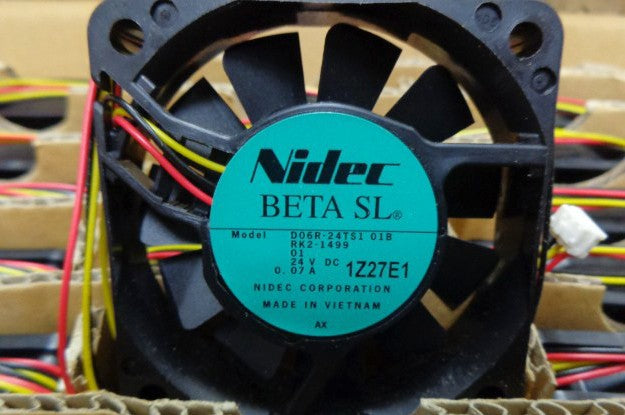 Nidec D06R-24TS1 01B 24V 0.07A 3wires cooling fan