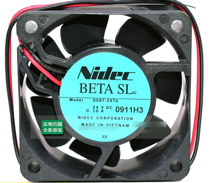 Nidec D06T-24TU 24V 0.10A 2wires 3wires Cooling Fan - New