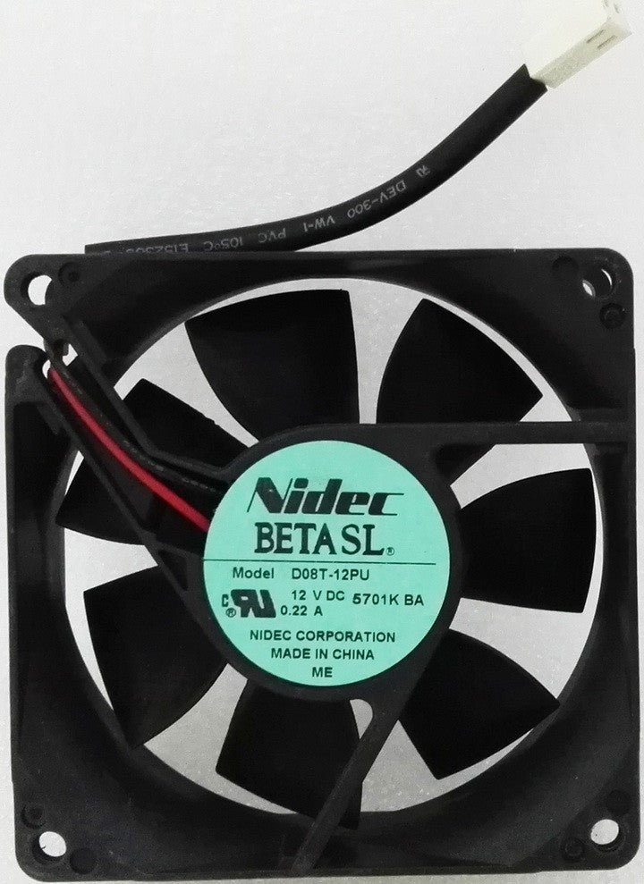 Nidec D08T-12PU 12V 0.22A 2wires Cooling Fan